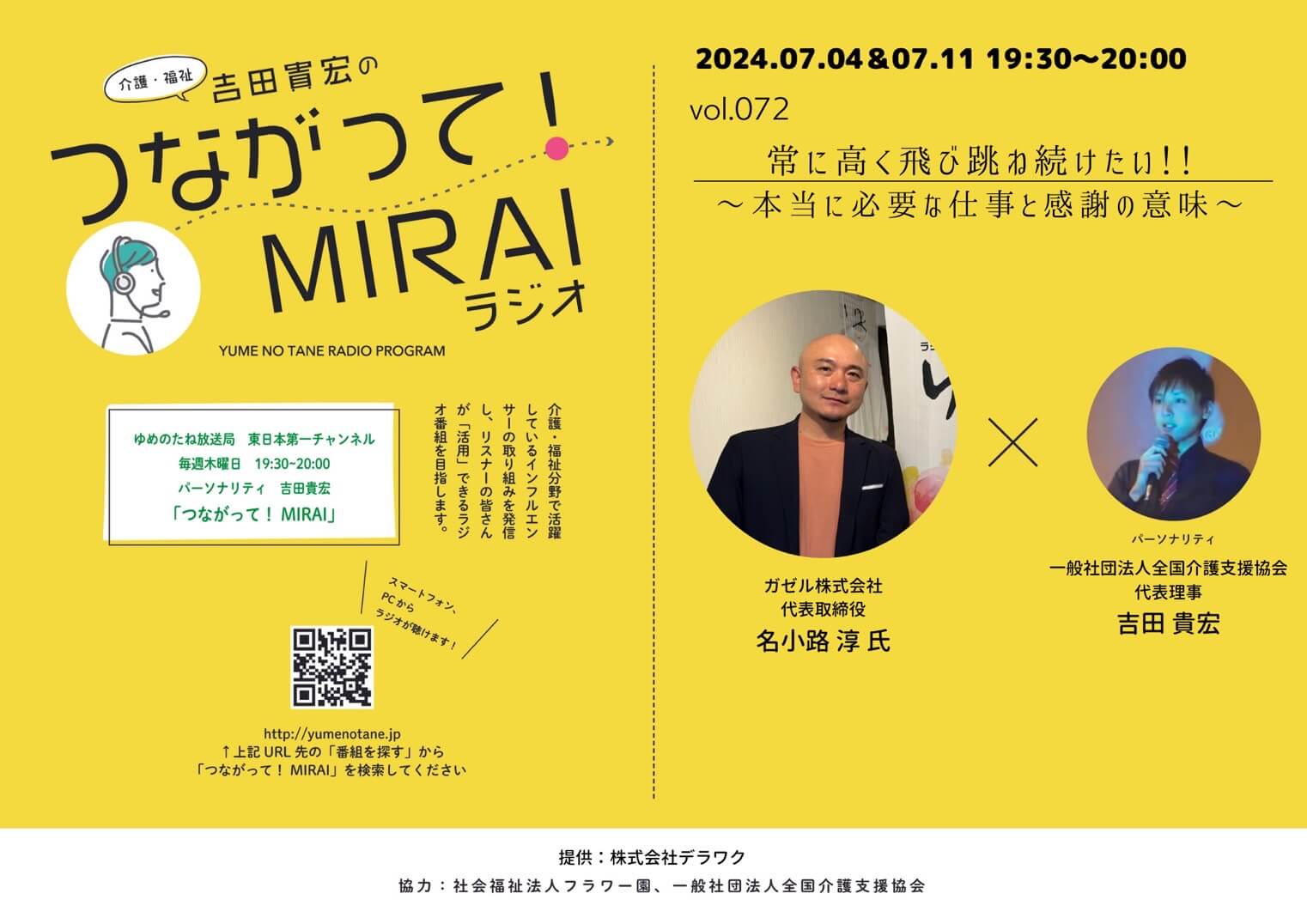 つながって！MIRAI vol.072　中小路 淳 様